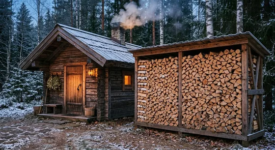 Укладка дров в Талдоме, улица Привокзальная, 6